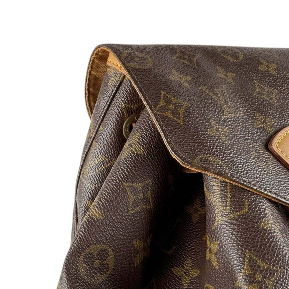 LOUIS VUITTON Brown Monogram Canvas Backpack - Picture 6 of 13